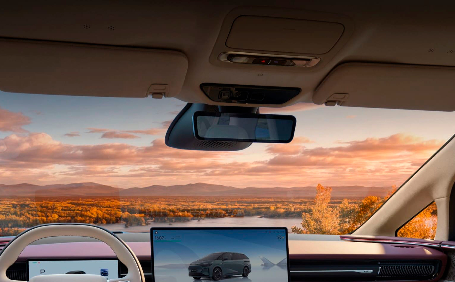 Цифрове внутрішнє дзеркало з потоковим відеооглядом